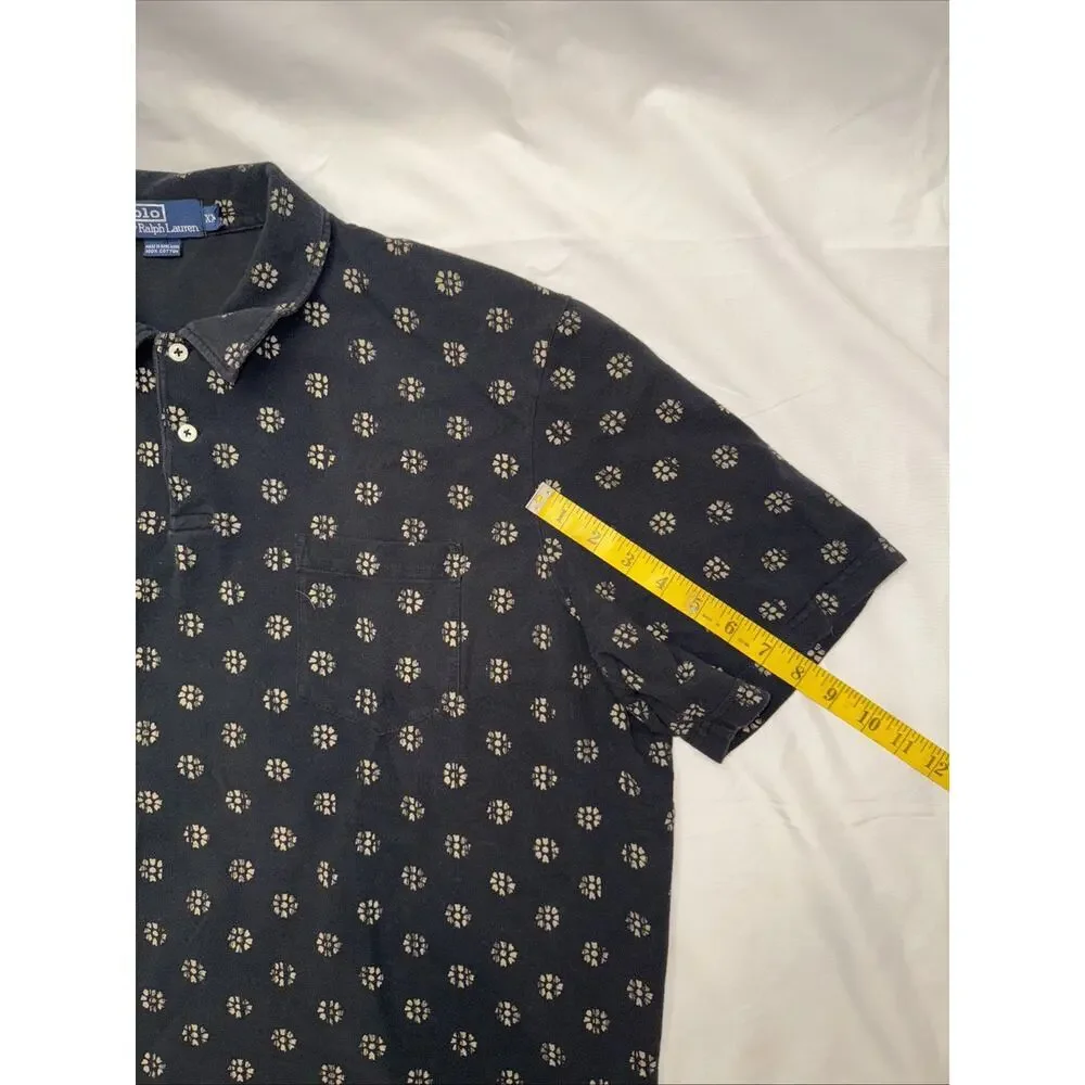 VTG Men’s Ralph Lauren Polo Black‎ Size:2XL